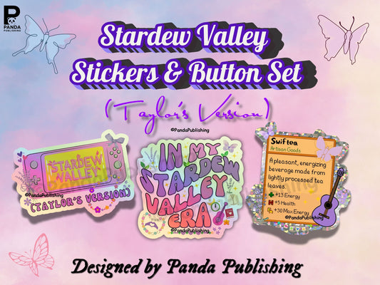 Stardew Valley (Taylor's Version) - Pack of 3 Stickers & Button