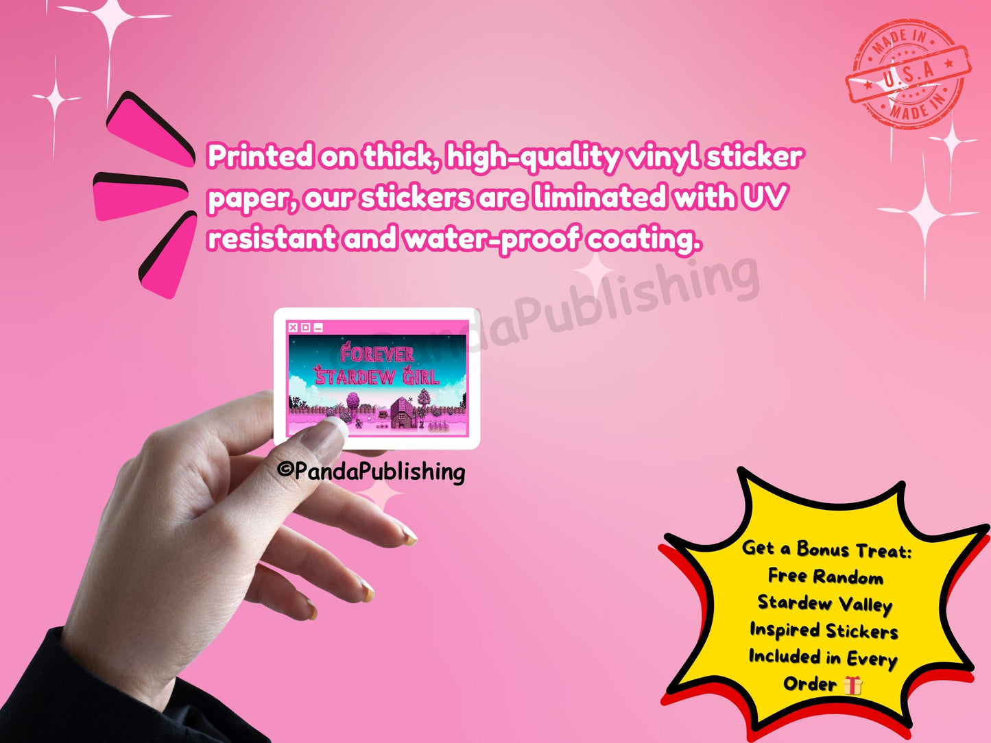 Stardew Valley Queen - Pack of 6 Stickers & Button Set