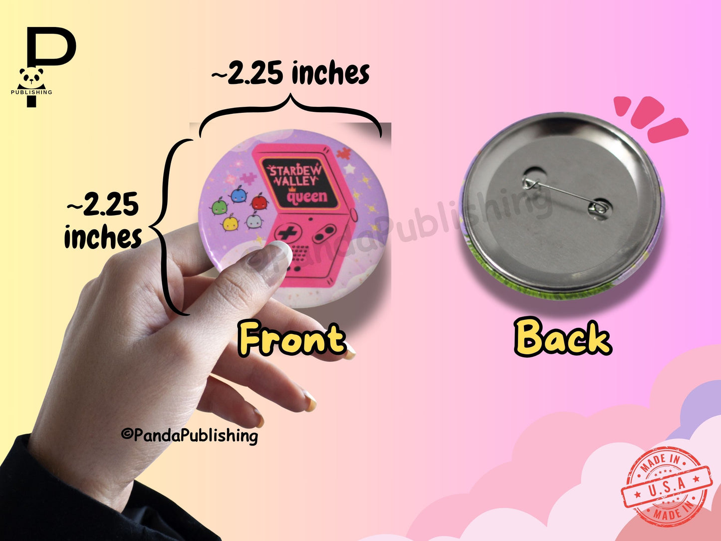 Stardew Valley Queen - Pack of 6 Stickers & Button Set