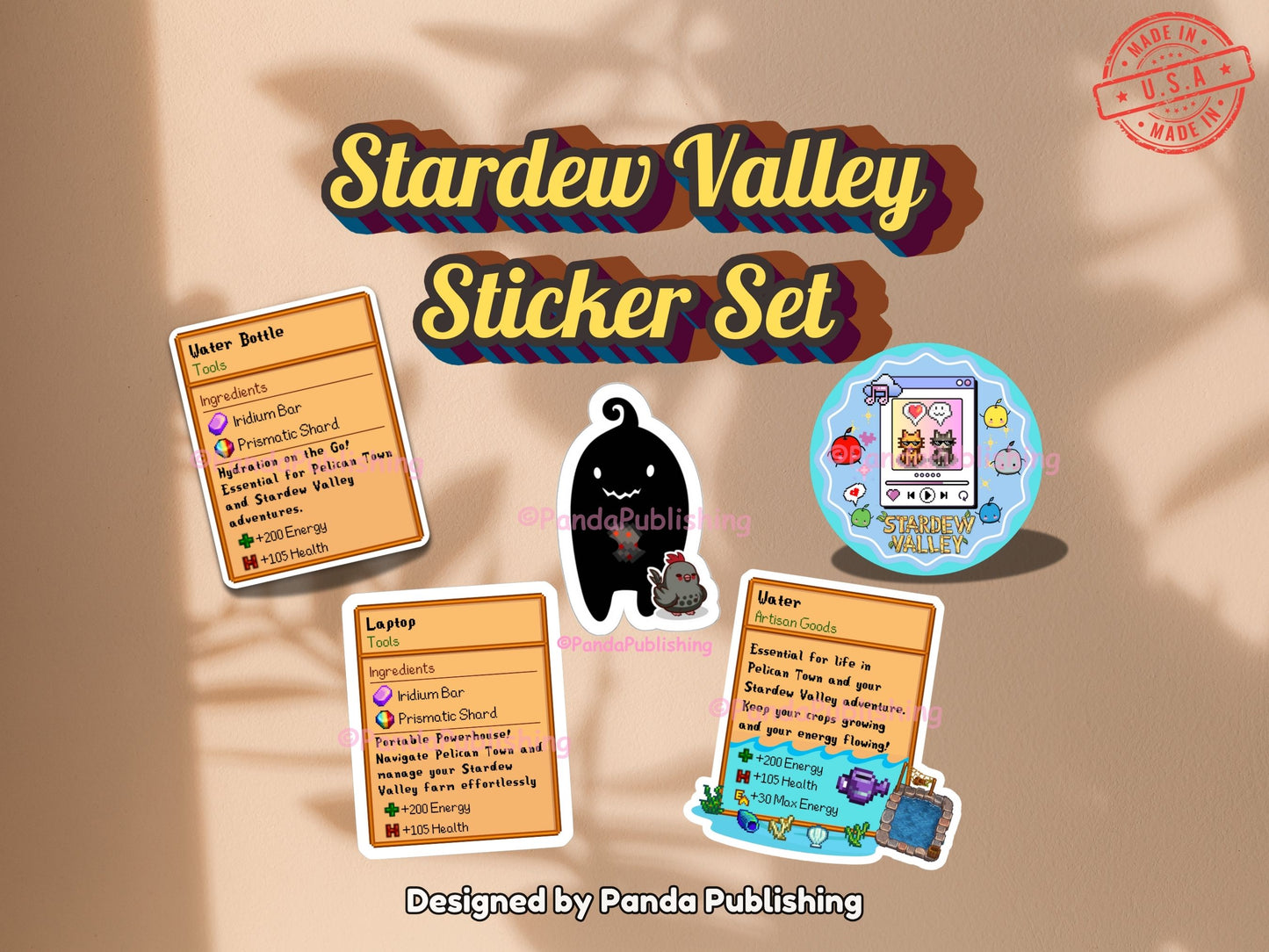 Stardew Valley Sticker Set - Pack of 5