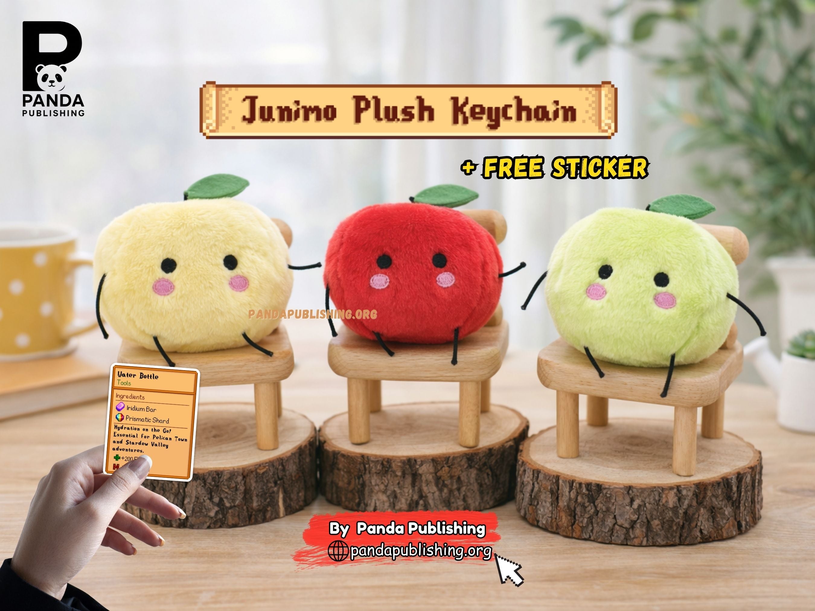 置物 junichishimizu4311 Stardew Valley Junimo Plush Keychain – Panda Publishing